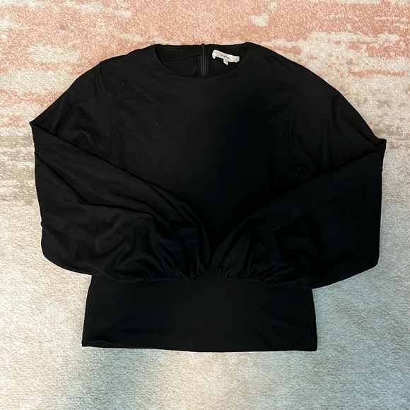 Womens Wool Crewneck Blouse - Picture 2 of 6